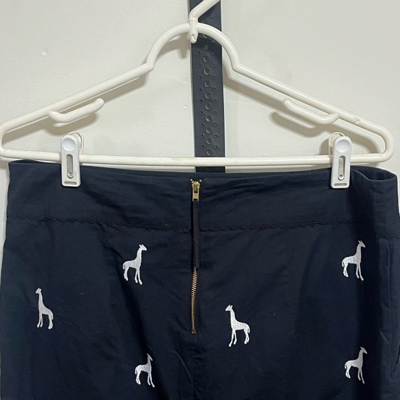 LeifNotes Giraffe Embroidered Skirt Sz 12 - Picture 6 of 9